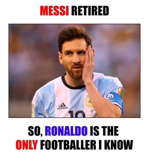 Messi and Ronaldo memes