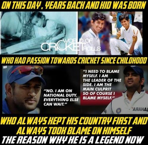 Dhoni special facts pics