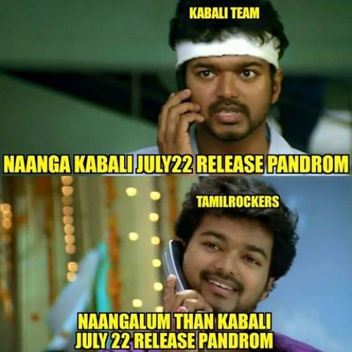 Kabali tamilrockers link memes