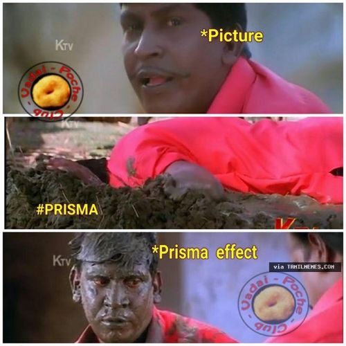 Prisma app tamil memes