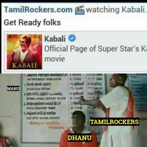 Kabali released on tamilrockers