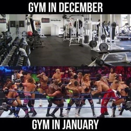 Gym difference on Jan 1st and Jan 2nd