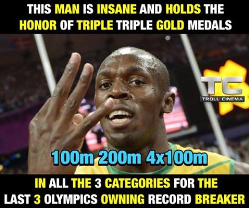 Usain Bolt 3 Gold Medal Memes