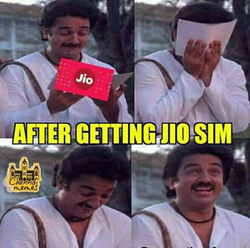 Buying jio sim reaction