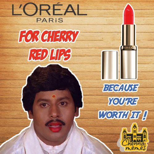 Ramarajan lipstick troll meme