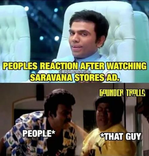 Saravana store owner name kishore memes