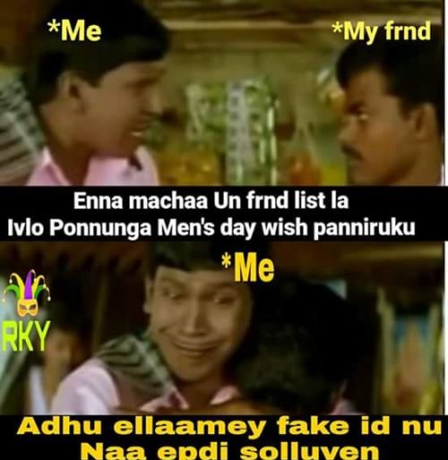 Men's day tamil memes