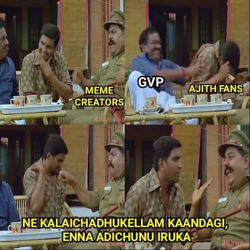 GV Prakash Vs Ajith Fans Twitter Fight Memes and Trolls