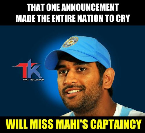 MS Dhoni quits captaincy mmees