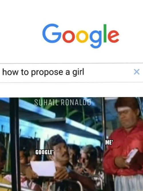 How to propose a girl google search tamil meme