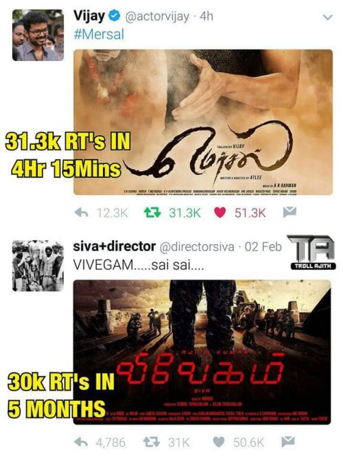 Mersal first look record memes