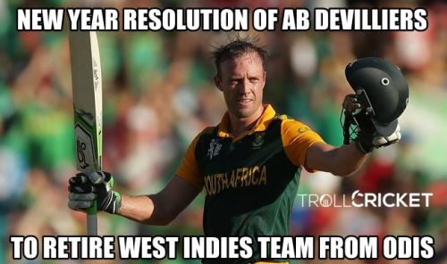 AB Devilliers new year resolution memes