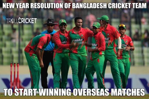 Bangladesh cricket team new year resolution meme