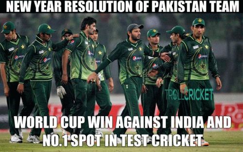Pakistan cricket team new year resolution meme