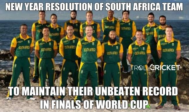 New Year Resolutions memes of Cricket Teams | Southaftican cricket team new  year resolution meme